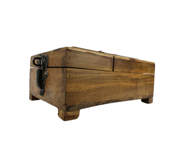 Preview: Indische Barberbox aus Recycling Teakholz